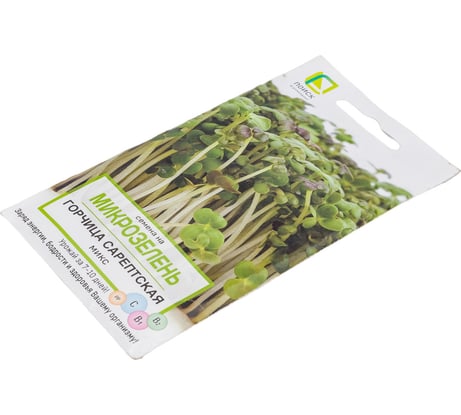 Семена Поиск Микрозелень Горчица сарепская салатная 5 г 4601887379386