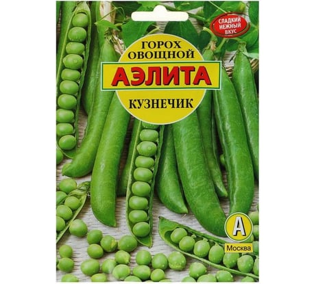 Семена Аэлита Горох овощной Кузнечик Ор. А Лущильный, 25 г 4601729038570