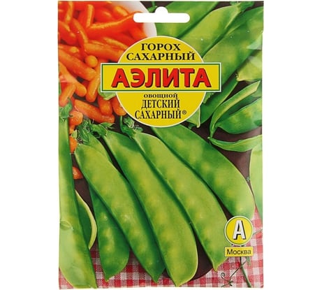 Семена Аэлита Горох овощной Детский сахарный, 25 г 4601729054945 00-00569742