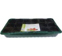 Мини-парник на подоконник ГазонCity 3 вставки, зеленый 4607192131077