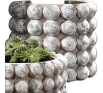 Кашпо керамическое SCHEURICH Hermes antique stone d145 мм, h125 мм, под камень 540554 071924