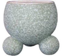 Кашпо керамическое SCHEURICH Broste d15 см, h15 см, зеленый 594626 071936