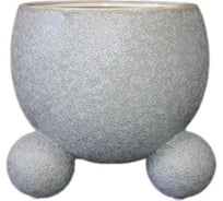 Кашпо керамическое SCHEURICH Broste d125 мм, h125 мм, серый 594637 071947