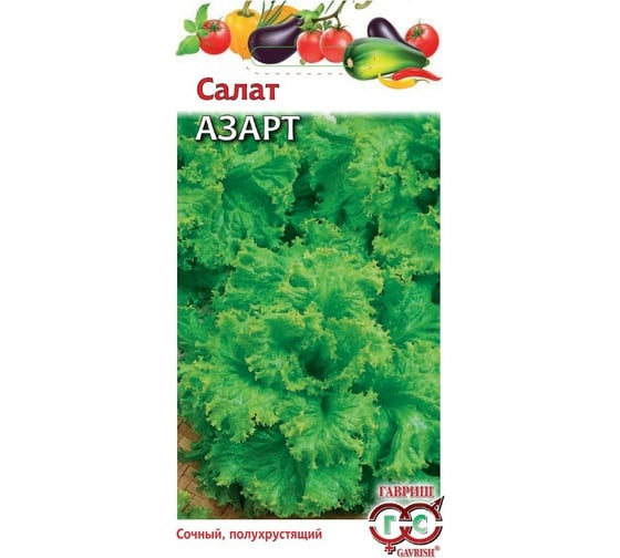 Семена Гавриш Салат Азарт листовой 1 г 003259 1