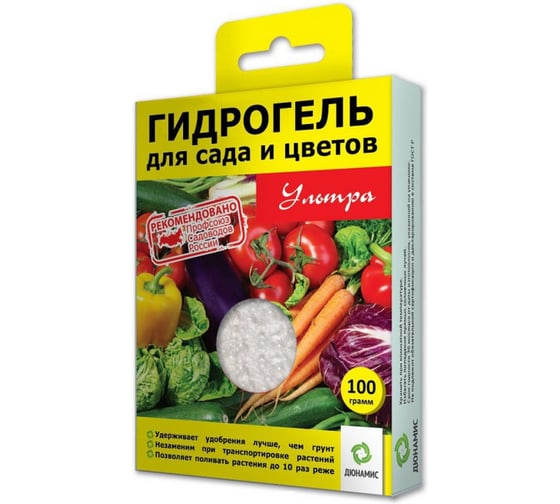 Гидрогель для сада и огорода Дюнамис 100 г 4610014741729 1