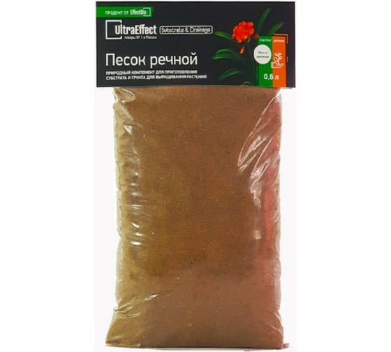 Субстрат & Дренаж EffectBio Ultra Effect EcoLine Песок речной 0.6 л 4603735996943 1