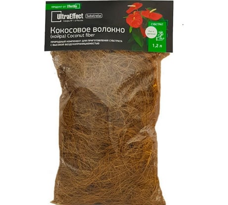 Субстрат EffectBio Ultra Effect BioLine Кокосовое волокно 1.2 л 4603735996288