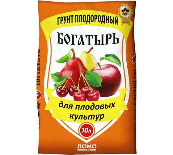 Плодородный грунт Богатырь Для плодовых культур 10 л 001-GR-PB-000276-3