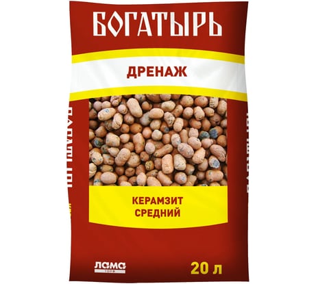 Дренаж Лама Торф Богатырь Керамзит средний 20 л 001-DR-KS-000824-4 4680010311523