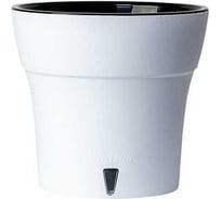 Горшок Santino ДАЛИ СОФТ 2.1 л, цвет белый, черный d165 мм, h15 см 072204