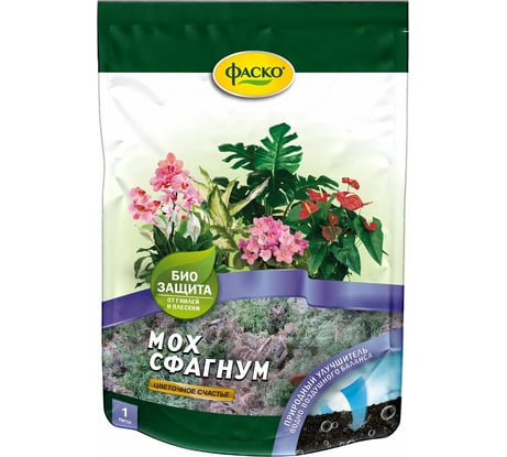 Мох сфагнум Фаско Цветочное счастье 1 л Of000113665