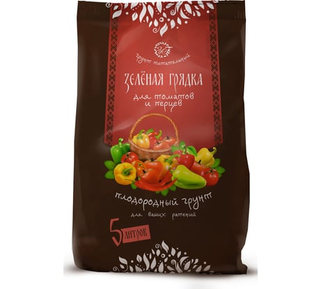 Грунт для томатов и перцев Зеленая Грядка 5 л НА132