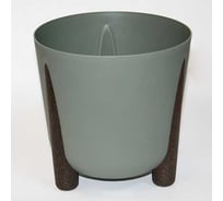 Кашпо на ножках LAMELA Sp.z o. 238 FRIDA ECO recycled d34 см, h32 см, 19 л серо-зеленый 072308