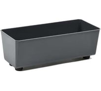 Кашпо прямоугольное на ножках LAMELA Sp.z o. 304 SAGA recycled 285 мм, 17 см, h14 см, 4 л антрацит 072282