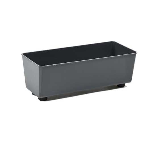 Кашпо прямоугольное на ножках LAMELA Sp.z o. 304 SAGA recycled 285 мм, 17 см, h14 см, 4 л антрацит 072282 1