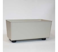 Кашпо прямоугольное на ножках LAMELA Sp.z o. 304 SAGA recycled 285 мм, 17 см, h14 см, 4л бежевый 072284