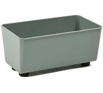 Кашпо прямоугольное на ножках LAMELA Sp.z o. 304 SAGA recycled 285 мм, 17 см, h14 см, 4л серо-зеленый 072283