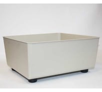Кашпо квадрат на ножках LAMELA Sp.z o. 305 SAGA recycled 285 мм, 285 мм, h14 см, 7л бежевый 072291