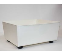 Кашпо квадрат на ножках LAMELA Sp.z o. 305 SAGA recycled 285 мм, 285 мм, h14 см, 7л крем 072288