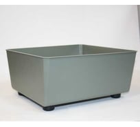 Кашпо квадрат на ножках LAMELA Sp.z o. 305 SAGA recycled 285 мм, 285 мм, h 14см, 7л серо-зеленый 072290