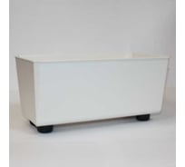 Кашпо прямоугольное на ножках LAMELA Sp.z o. 306 SAGA recycled 375 мм, 17 см, h14 см, 6л крем 072297