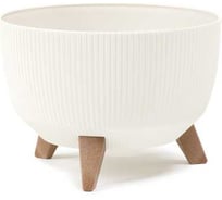 Кашпо LAMELA Sp.z o. 956 ROMA ECO recycled Jumper на ножках d24 см, h19 см, 5 л крем 072303