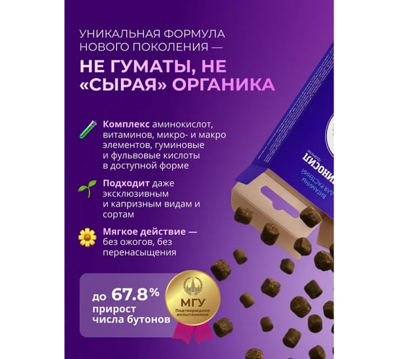 Витамины для для роз Аминосил гранулы 50г 4640259909660