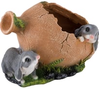 Кашпо Park Амфора с зайцами H-21 см 169442