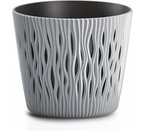 Кашпо для цветов Prosperplast SANDY ROUND серый, 5 л DSR220-405U