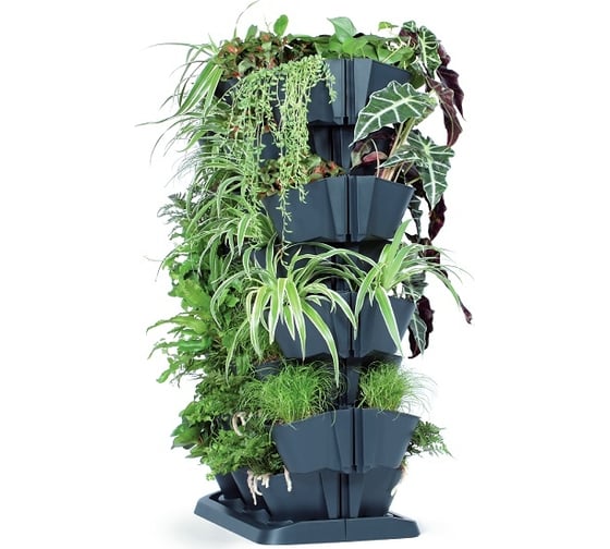 Вертикальный сад Prosperplast CASCADE GARDEN чёрный IO2W600S-S433