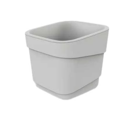 Горшок для цветов фактурный Полимербыт Hills 2.2 л, d155 мм, h145.5 мм, молочный 439740700