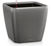 Кашпо Lechuza Quadro LS Complete Антрацитовый металлик 21x21xH20.5 см 16123