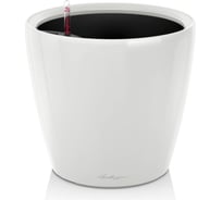 Кашпо Lechuza Classico LS Complete Белый блестящий D43.5xH39.5 см 16080