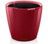 Кашпо Lechuza Classico LS Complete Ярко-красный блестящий D28.5xH26 см 16047