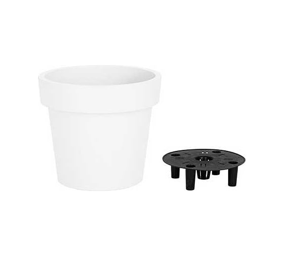 Кашпо Ola Dom LOFT пластик, 28 л, антрацит, d395 cm, d395 cm, h345 мм 071228