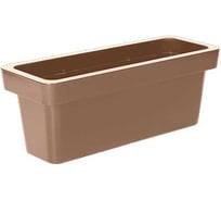 Кашпо Ola Dom LOFT пластик, прямоугольное, 50 л, мокко, d800 см, d300 см, h300 мм 071402 071403