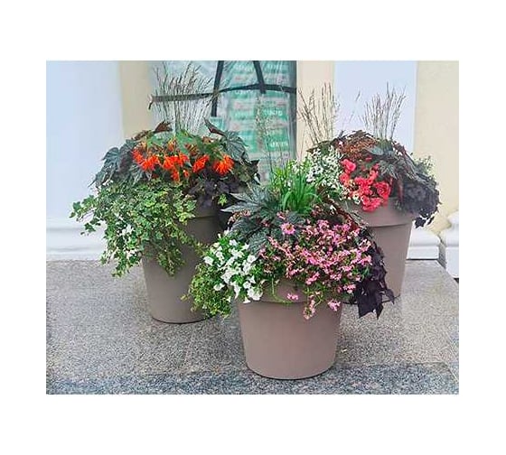 Кашпо Ola Dom LOFT пластик, 50 л, мокко, d477 cm, d477 cm, h415 мм 071234