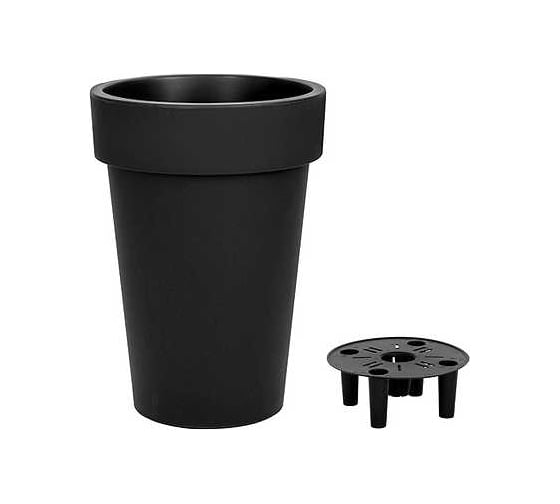 Кашпо Ola Dom LOFT LONG пластик, 120 л, антрацит, d563 cm, d563 cm, h750 мм 071241