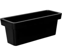 Кашпо Ola Dom LOFT пластик, прямоугольное, 73 л, антрацит, d900x350x350 мм 071404