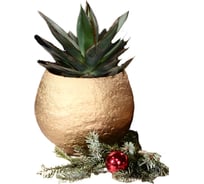 Кашпо SCHEURICH 397326 керамика Nugget gold d 14 см, h 11 см, золото 072219