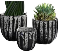 Кашпо SCHEURICH 828496 керамика Faggo d 125 мм h 115 мм серый 072224