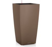 Кашпо Lechuza Cubico Color Complete Мускатный 30x30xH56 см 13133