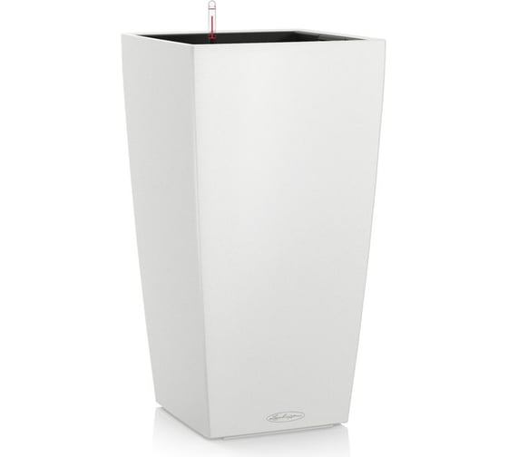 Кашпо Lechuza Cubico Color Complete Белый 22x22xH41 см 13160 1