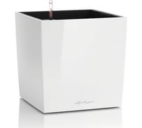 Кашпо Lechuza Cube Premium Complete Белый блестящий 40x40xH40 см 16360