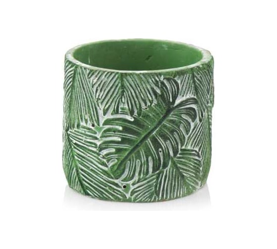 Кашпо SCHEURICH керамика Rustic Monstera d14 см h13 см монстера 072023 1