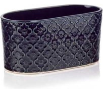 Кашпо SCHEURICH керамика овал Vintage d25х13 см h12 см синий 071612