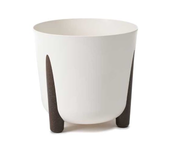 Кашпо на ножках LAMELA Sp.z o. 210 FRIDA ECO recycled d18; h18 см 3.3 л крем 072398 1