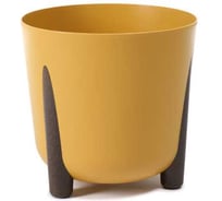 Кашпо на ножках LAMELA Sp.z o. 208 FRIDA ECO d18; h18 см 3.3 л горчичный 071088