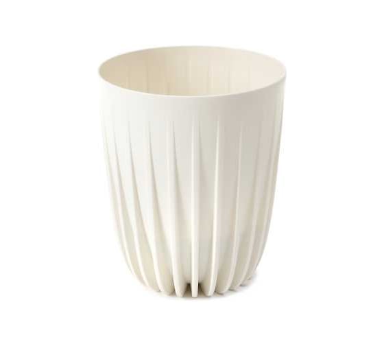 Кашпо LAMELA Sp.z o. 912 MIRA ECO recycled d14,5; h17 см 1,5л крем 072401 1