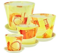 Кашпо Сады Аурики АВ215 Авангард элегант комплект из 4 х штук, d10 см, d13 см, d16 см, d20 см 070912